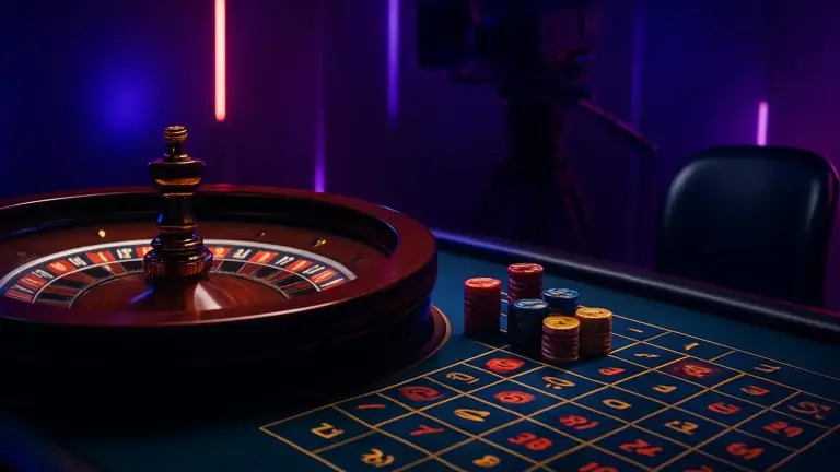 Live dealer at a roulette table in the 84BD live casino